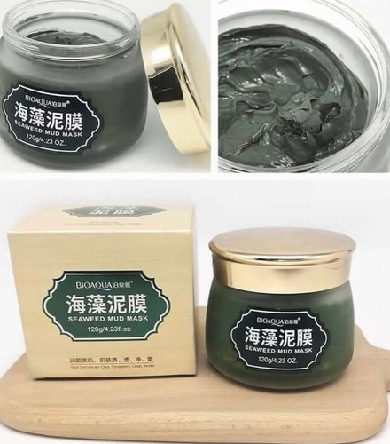 ماسک گچی جلبک دریایی روشن کننده و آبرسان و ضدپیری پوست(اورجینال)