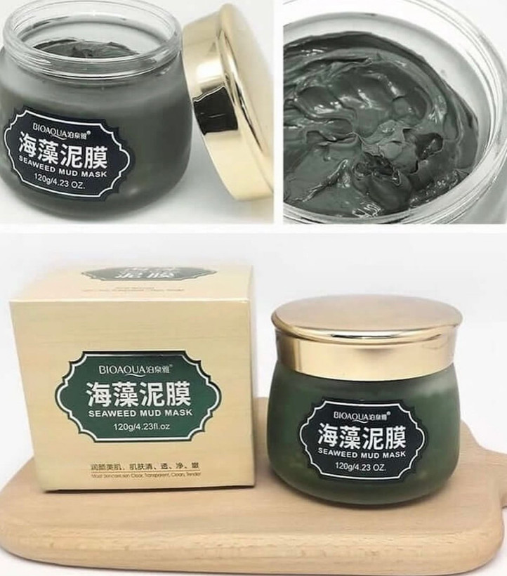 ماسک گچی جلبک دریایی روشن کننده و آبرسان و ضدپیری پوست(اورجینال)